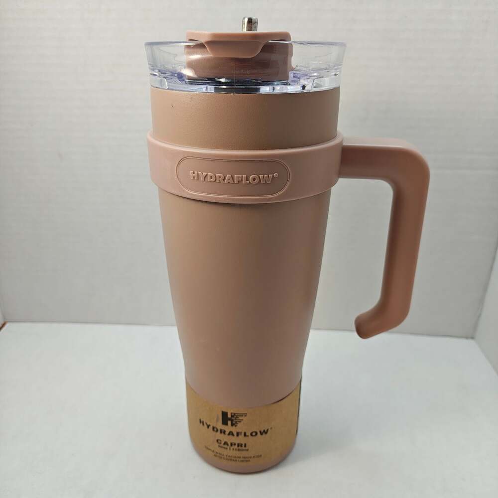 Hydraflow Capri 40oz Stainless Steel Insulated Tumbler with Handle